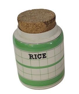 British Anchor, Cottage Green Rice Jar - Vintage 1930/40's
