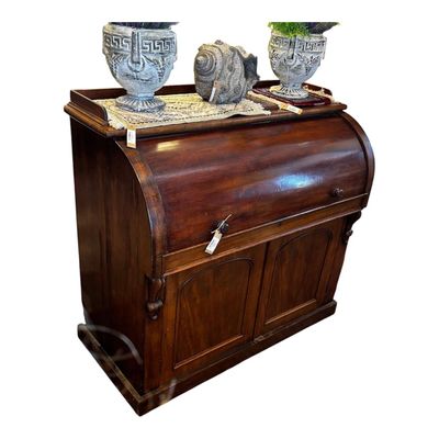 19TH CENTURY ROLL TOP DESK