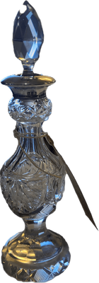 Crystal Perfume Decanter with EPNS band