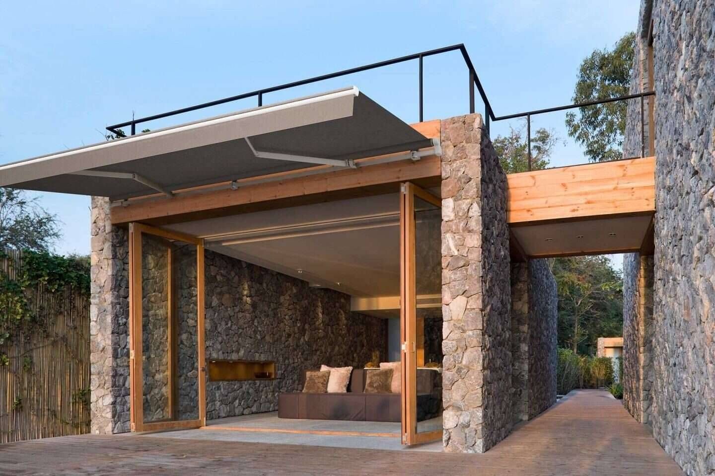 Horizon Monobloc awning with European design for patio and deck coverage
