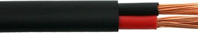 155 2.9mm2 Cable 2 Core Black Sheath 1M