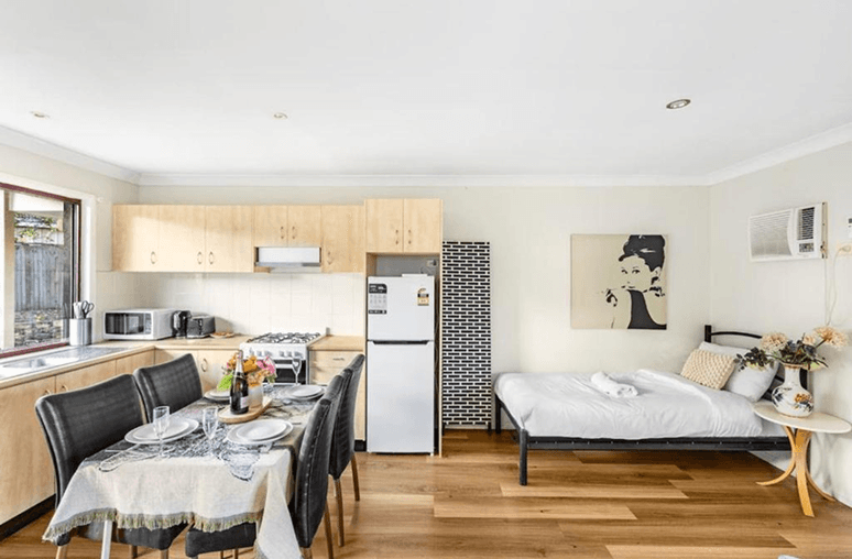 Flexible modern studio living space