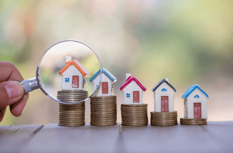 Property value and house investment concept