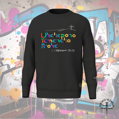 Faith &bull; Hope &bull; Love &ndash; Premium Crewneck