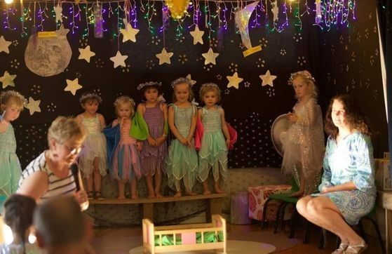 Children performing at Lake Okareka Preschool
