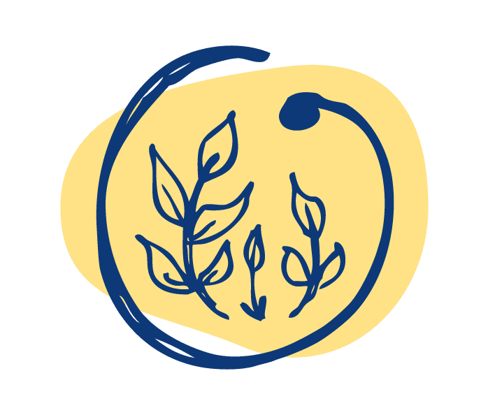 Icon of growing leaves