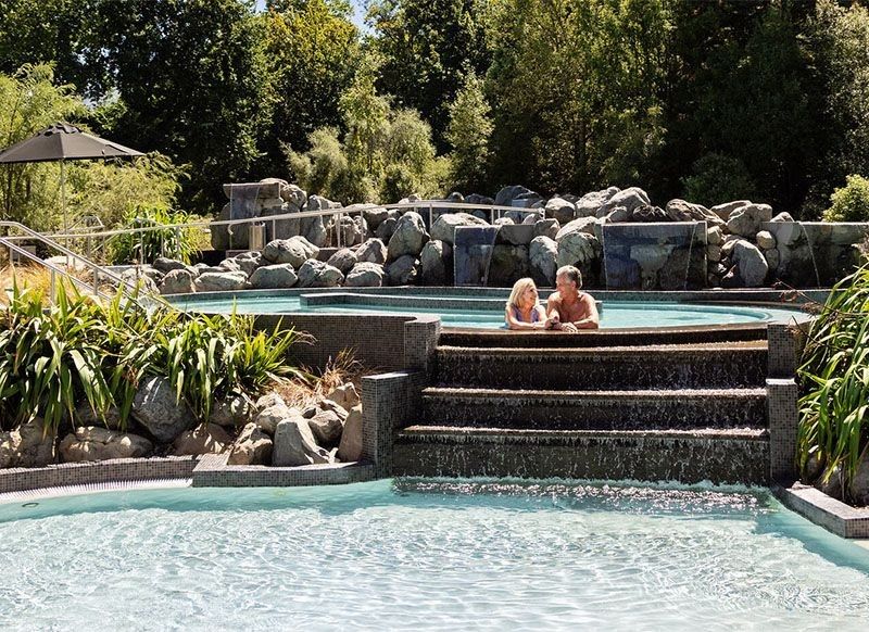 Relax in the thermal pools at Hanmer Springs