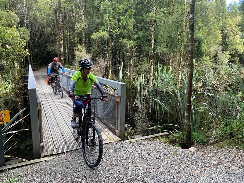 Bridges and bikes along the West Coast Wilderness Trail