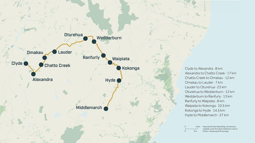 Otago Central Rail Trail Map