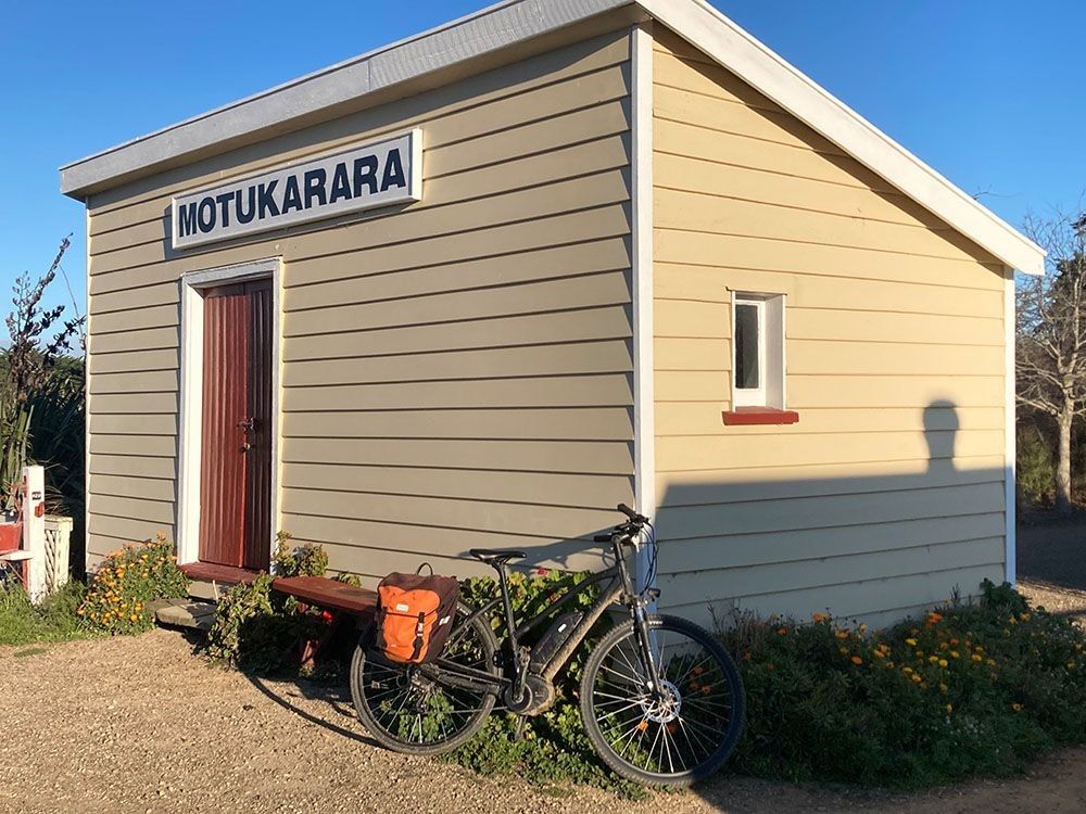 Old train huts along the Little River Rail Trail