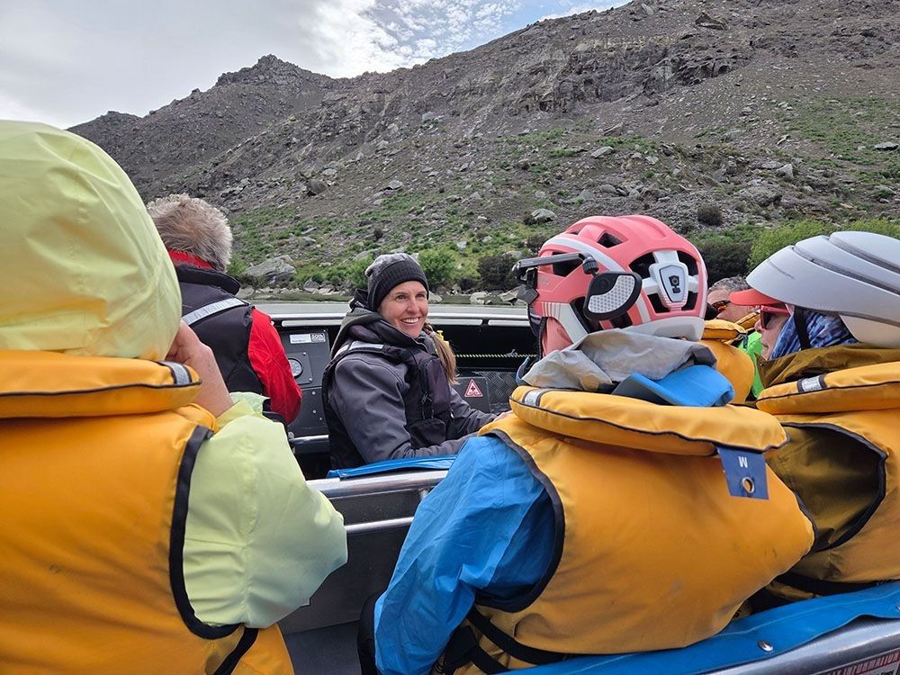 Jet Boat divers briefs the passengers before a trip down the Roxborough Gorge