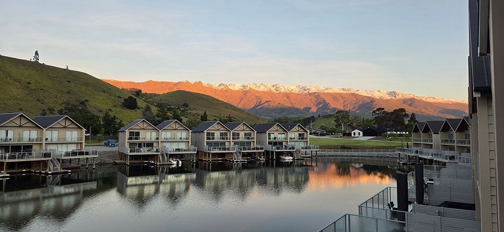 Beautiful sunset over the stunning hotels our guests stay at