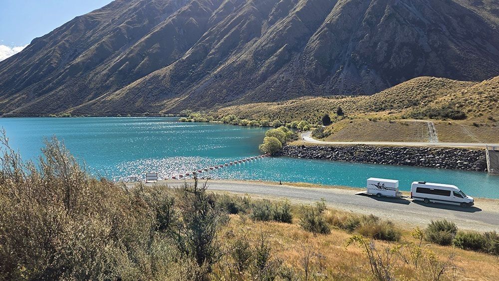 The Pacific Cycle Tours Luxury Van and trailer