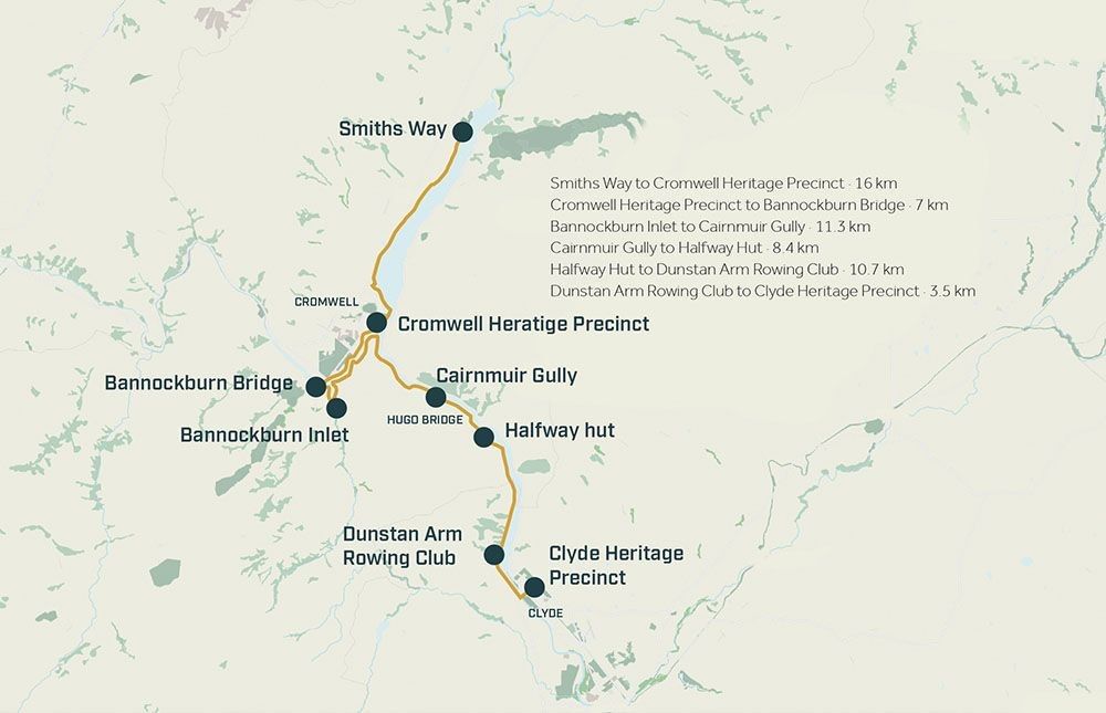 Lake Dunstan map and trail guide