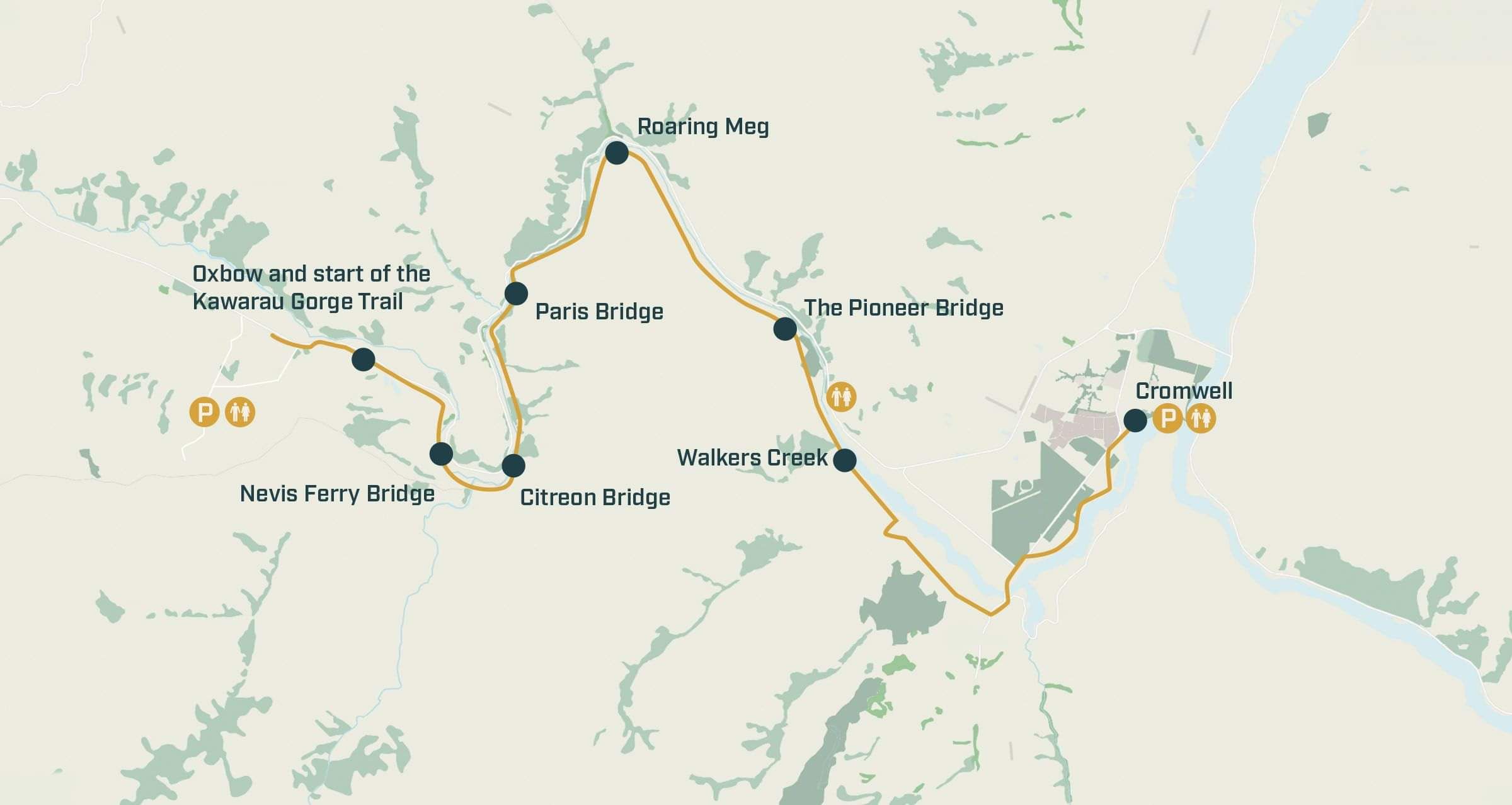 Kawarau Gorge Trail Map