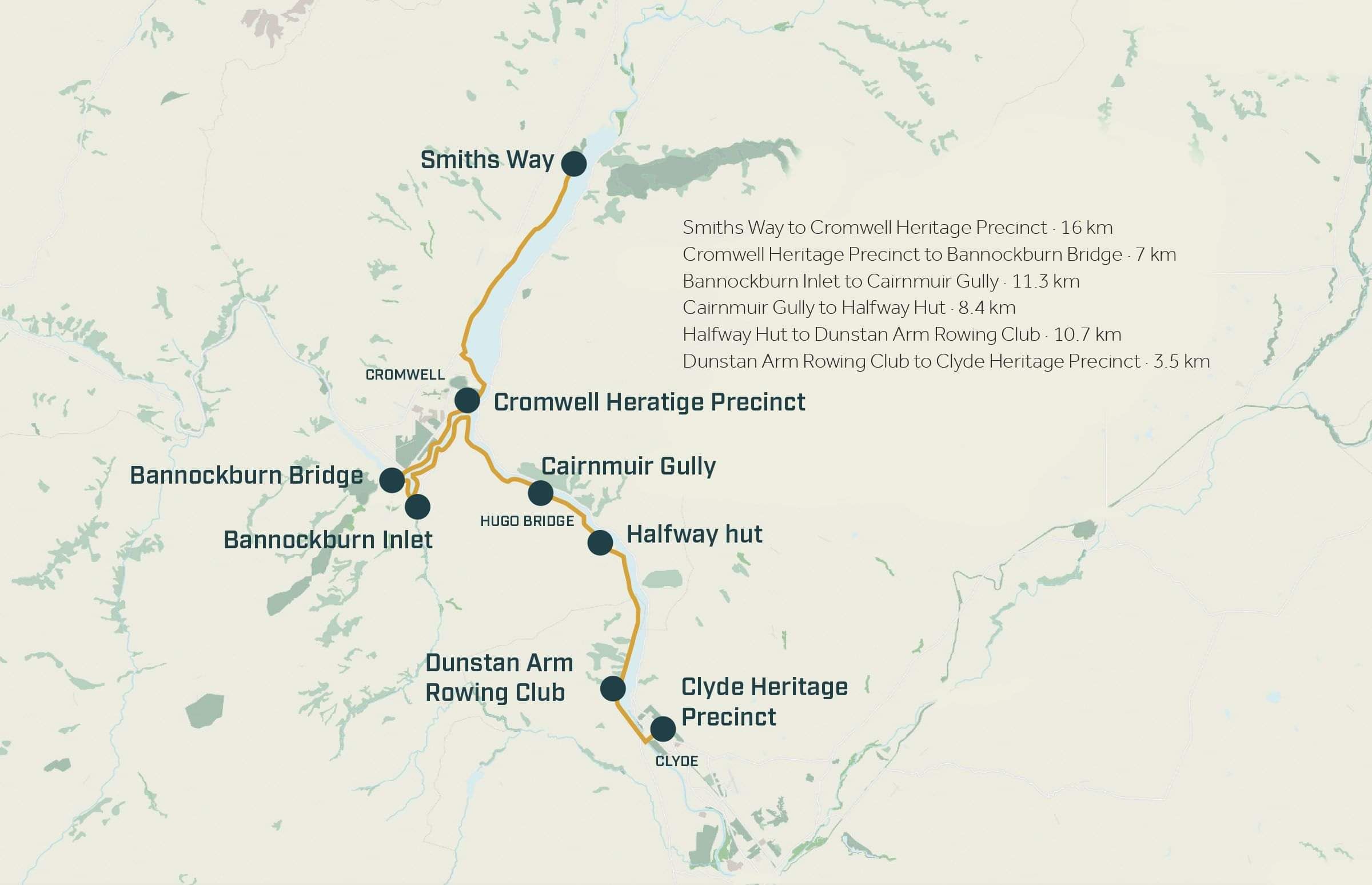 Lake Dunstan Trail Map