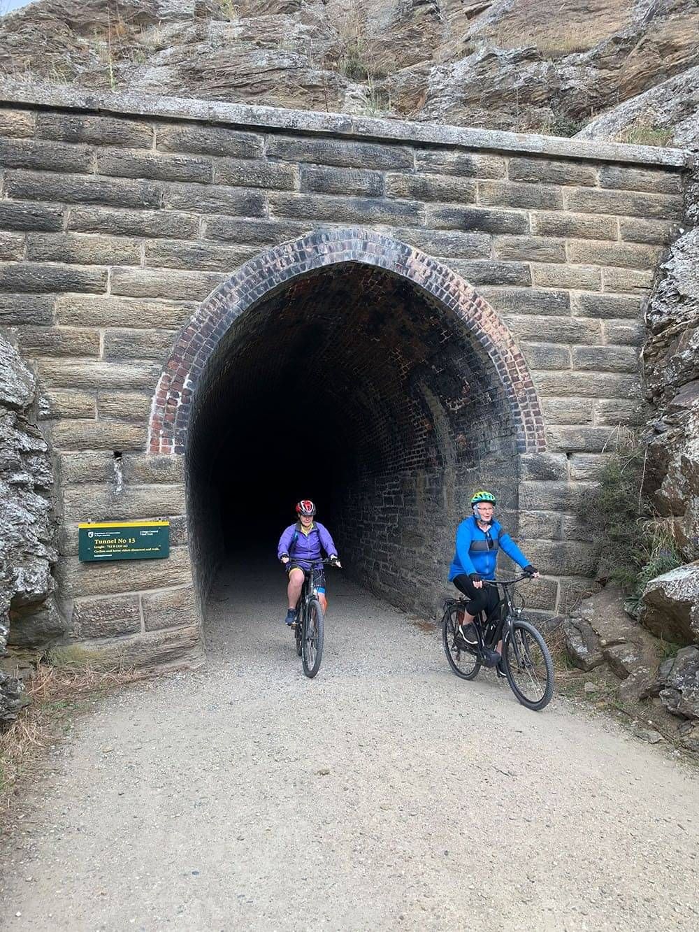 Biking through the tunnels of the Otago Rail Trail Tour · 3 day, self-guided tour