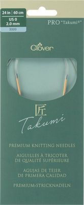 Clover Circular Knitting Needles PRO "Takumi&reg;" 24inch/60cm