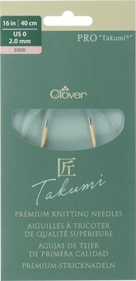 Clover Circular Knitting Needles PRO "Takumi&reg;" 16inch/40cm
