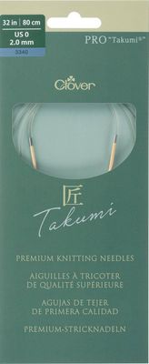 Clover Circular Knitting Needles PRO "Takumi&reg;" 32inch/80cm