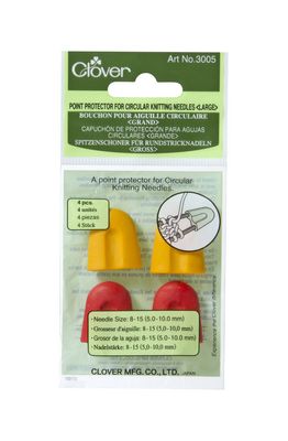 Clover Point Protectors For Circular Knitting Needles