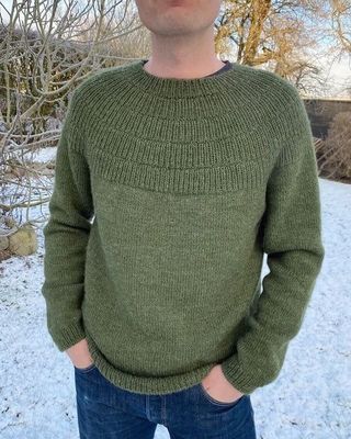 PetiteKnit Anker's Sweater - My Boyfriend's Size - Knitting Pattern