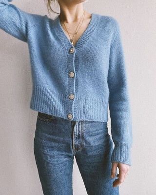 PetiteKnit April Cardigan - Knitting Pattern