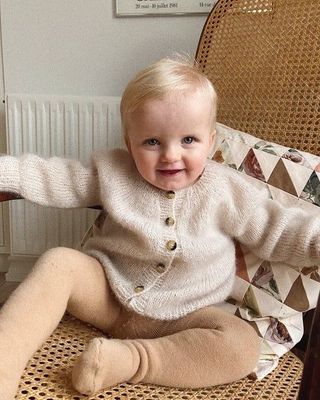 PetiteKnit Novice Cardigan Mini - Mohair Edition - Knitting Pattern