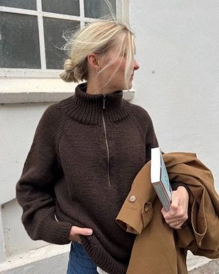 PetiteKnit Zipper Sweater Light - Knitting Pattern