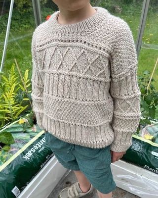 PetiteKnit Ingrid Sweater Junior - Knitting Pattern