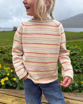 PetiteKnit Frankie Sweater Junior - Knitting Pattern
