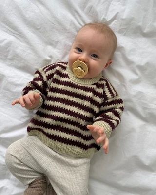 PetiteKnit Otto Sweater Baby - Knitting Pattern