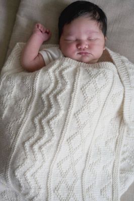 Lisa F Baby Cakes - BC113 Building Blocks Blanket - Knitting Pattern