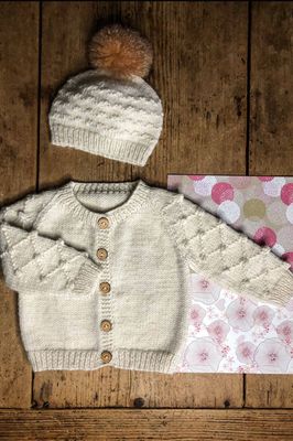 Lisa F BC109 - Scottie Cardi &amp; Hat - Knitting Pattern