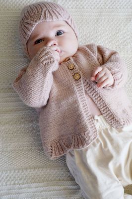 Lisa F Baby Cakes BC111 Poppy Cardi and Hat
