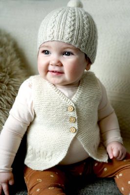 Lisa F BC120 Millar Vest and Hat - Knitting Pattern