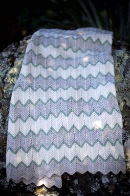 Lisa F Baby Cakes BC10 Zig Zag Stripe Blanket