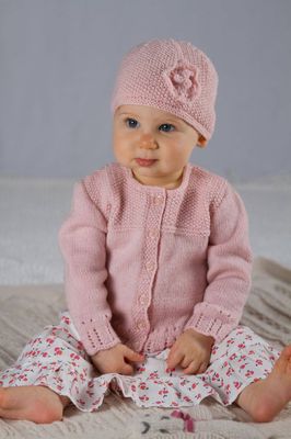 Lisa F Baby Cakes BC39 Abigail Cardi and Hat