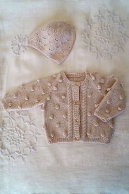 Lisa F Baby Cakes BC90 Bowie Cardi and Hat