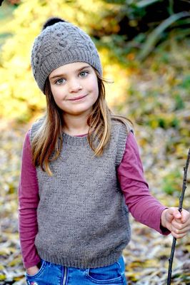 Lisa F LF50 - Vyna Vest &amp; Hat - Knitting Pattern