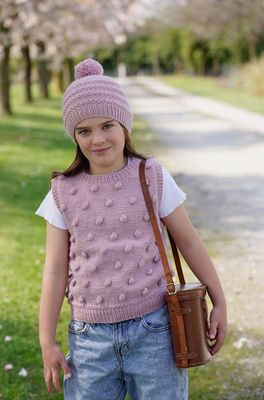 Lisa F LF63 Freya Vest and Hat - Knitting Pattern