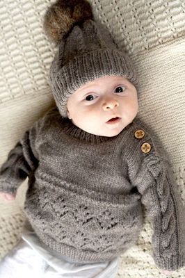 Lisa F BC123 - Lottie Sweater &amp; Hat - Knitting Pattern