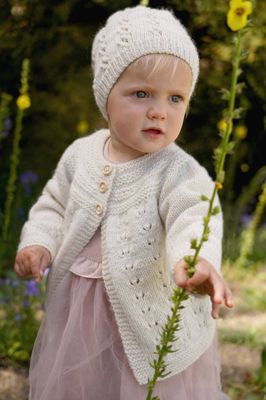 Lisa F Baby Cakes BC103 Trinity Jacket and Hat Knitting Pattern