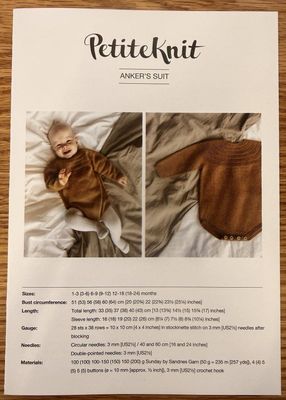 PetiteKnit Anker's Suit - Knitting Pattern