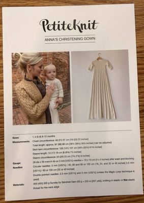 PetiteKnit Anna&rsquo;s Christening Gown - Knitting Pattern