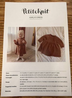 PetiteKnit Karla's Dress - Knitting Pattern