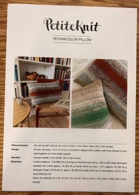 Petite Knit Technicolor Pillow