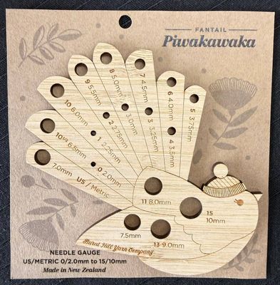 Wooden Fantail Needle Gauge