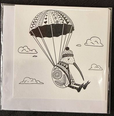 Parachute Kiwi GreetingCard