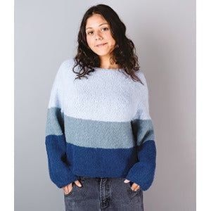 Alpaca Yarns 3317 Halo Top Down Sweater - Knitting Pattern